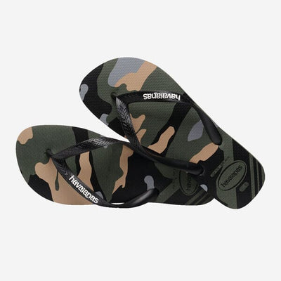 Top Camu - Green Olive/Black Men's Shoes & Flip Flops Havaianas 