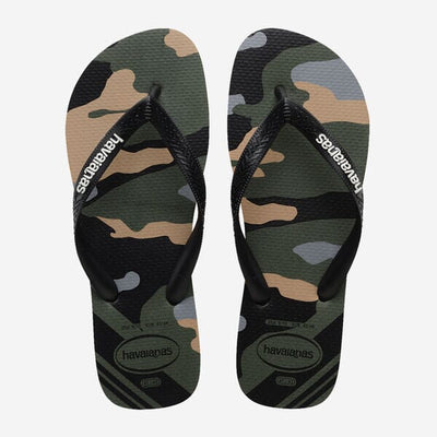 Top Camu - Green Olive/Black Men's Shoes & Flip Flops Havaianas UK 6/7 