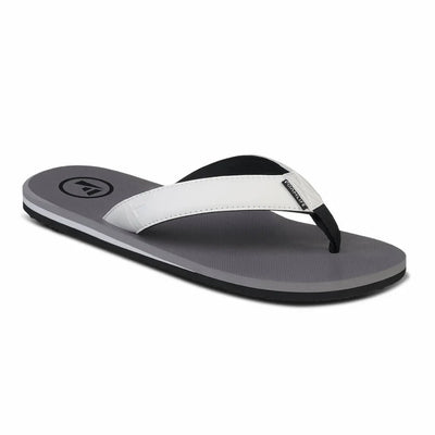 Traa Flip Flops - Stone Grey / White Men's Shoes & Flip Flops Foamlife 