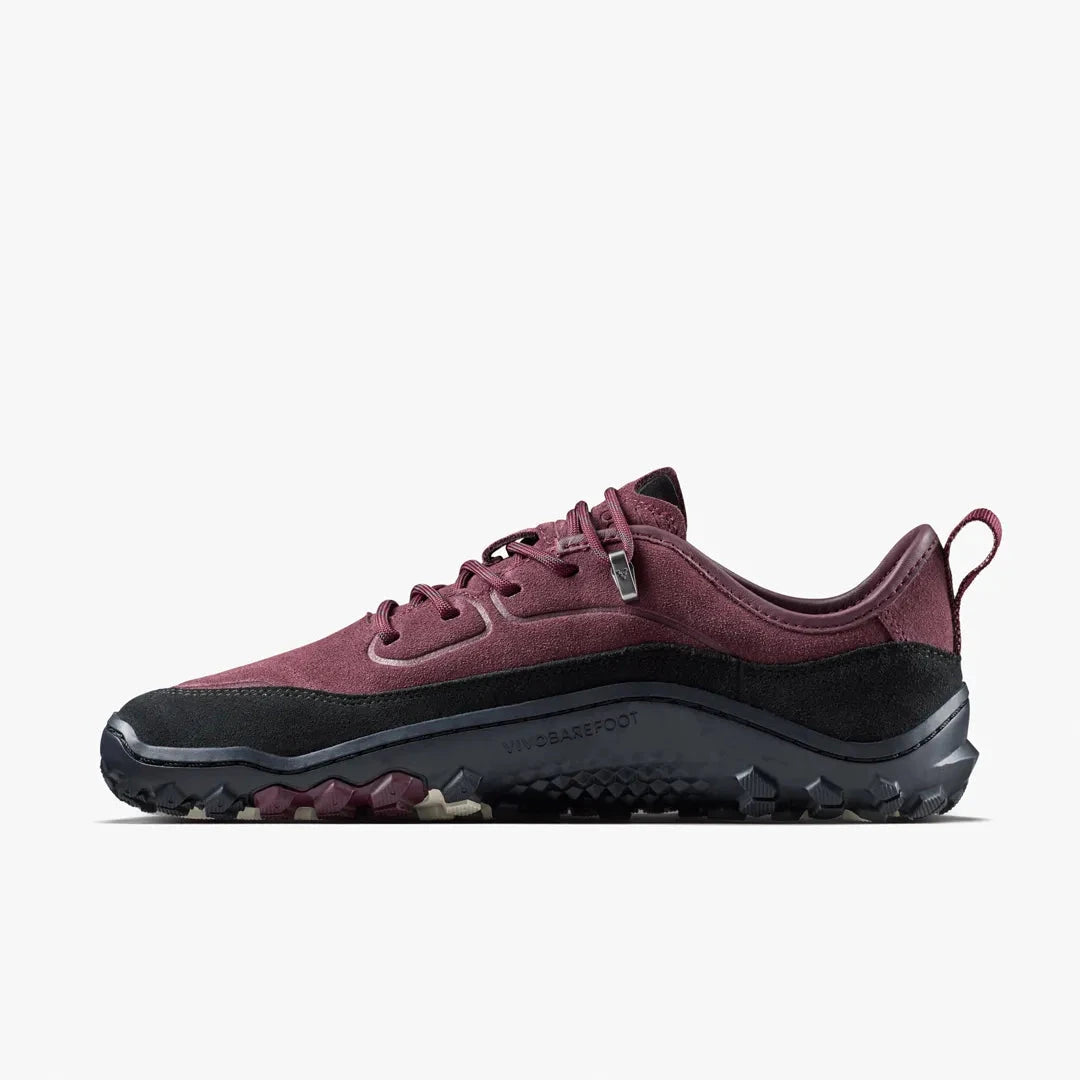 Tracker Leather AT Low II Suede Womens - Fig Women's Flipflops,Shoes & Boots Vivobarefoot 