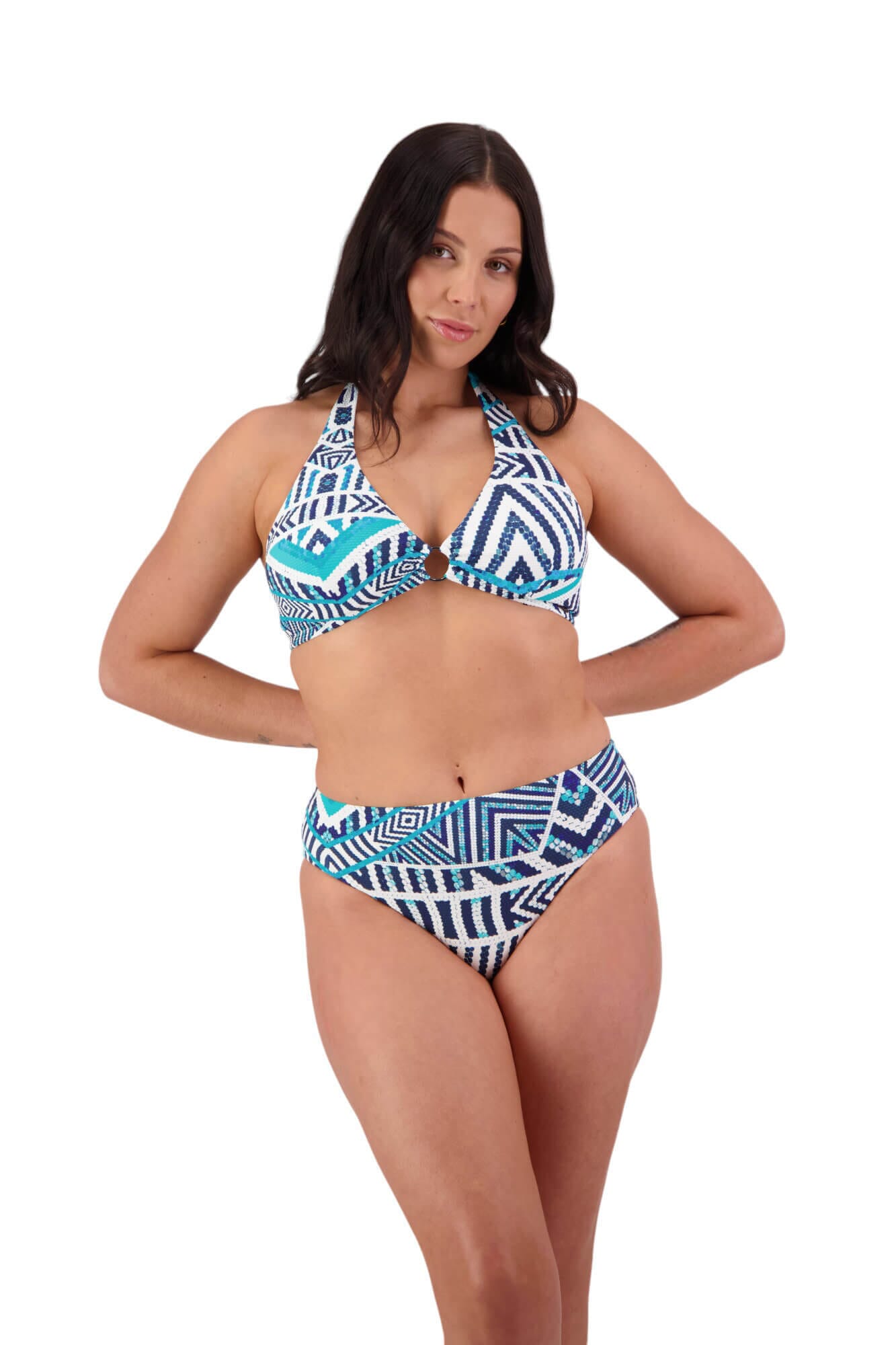 Tribal Geo Mid Rise Pant Women's Swimsuits & Bikinis Moontide UK 8 