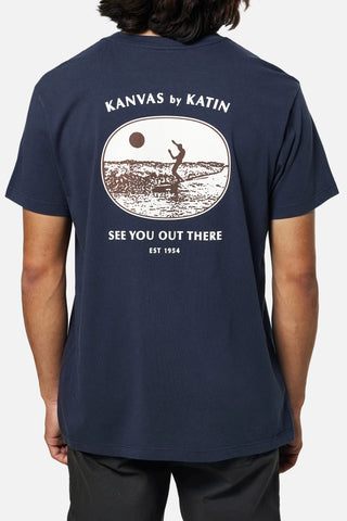 TRIMMING TEE - Polar Navy Men's T-Shirts & Vests Katin S 