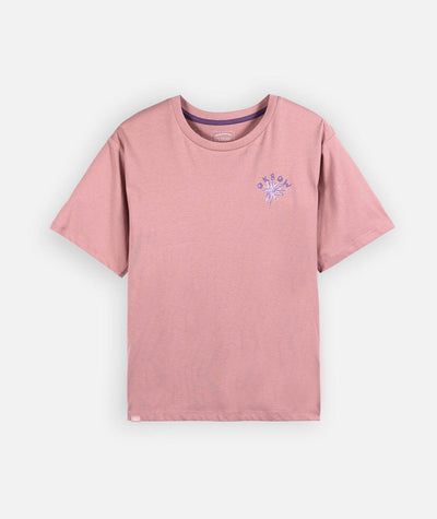 Tropics Tee - Dusty Rose Women's T-Shirts and Vest Tops Oxbow 