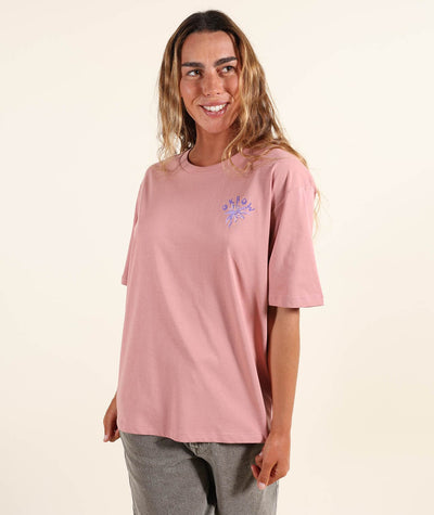 Tropics Tee - Dusty Rose Women's T-Shirts and Vest Tops Oxbow 
