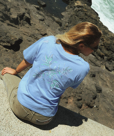 Tropics Tee - Lavender Women's T-Shirts and Vest Tops Oxbow XS 