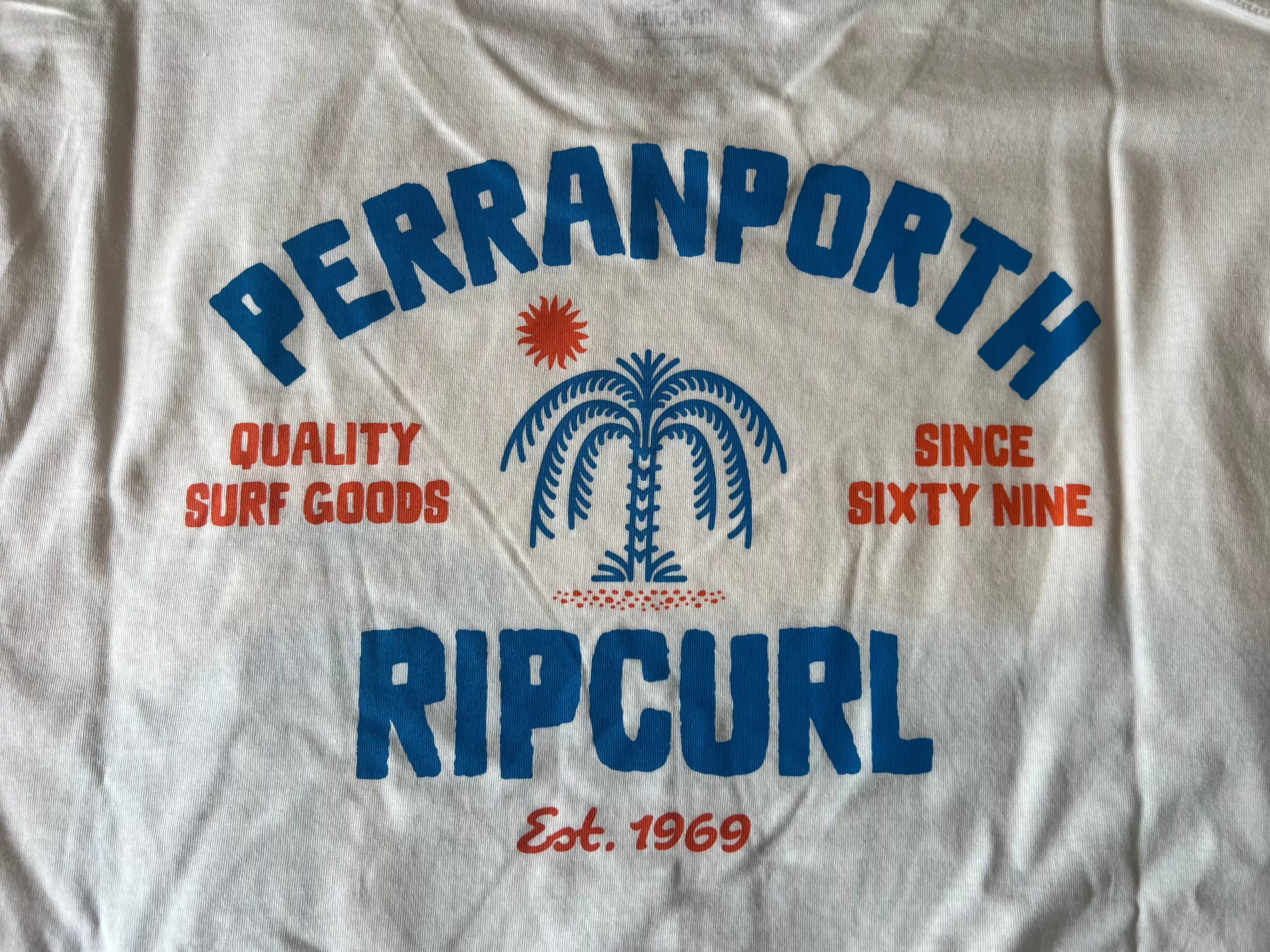 Utopia Perranporth Desto Tee - Bone Men's T-Shirts & Vests Rip Curl S 