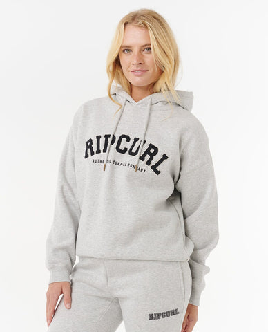 Varsity Hoodie - Grey Marle/Black Women's Hoodies & Sweatshirts Rip Curl Women XS 