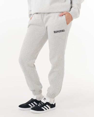 Varsity Pants - Grey Marle/Black Women's Jeans & Trousers Rip Curl Women S 