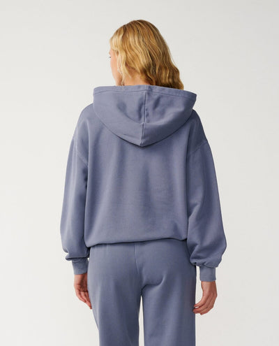 Varsity Sports Oversize Hood - Blue Grey Women's Hoodies & Sweatshirts Rip Curl Women 