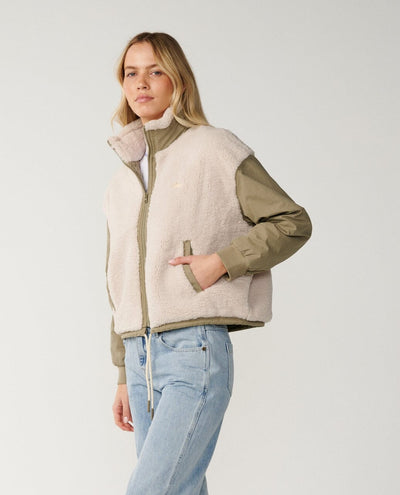 Venture Sherpa Jacket - Olive Women's Jackets Rip Curl Women 