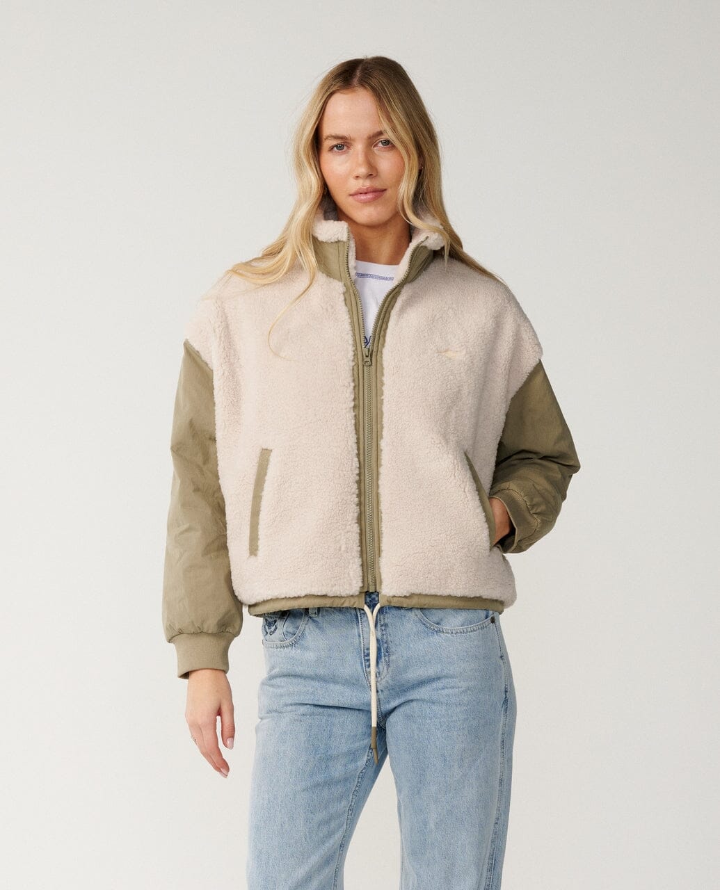 Venture Sherpa Jacket - Olive Women's Jackets Rip Curl Women S 
