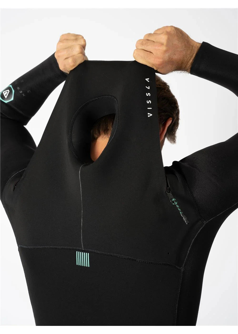 Vissla New Seas 3/2 U-Zip Wetsuit - BLK Wetsuits Vissla 