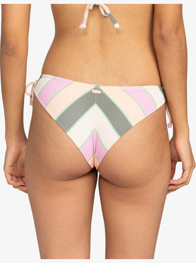 Vista Stripe Tie Side Cheeky - Agave Green* Women's Swimsuits & Bikinis Roxy 