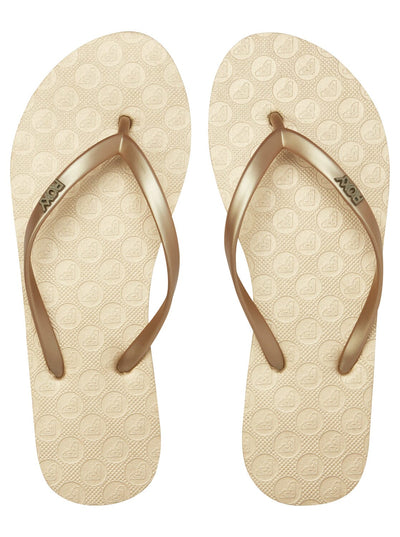 Viva IV Sandal - Metallic Gold Women's Flipflops,Shoes & Boots Roxy UK3 