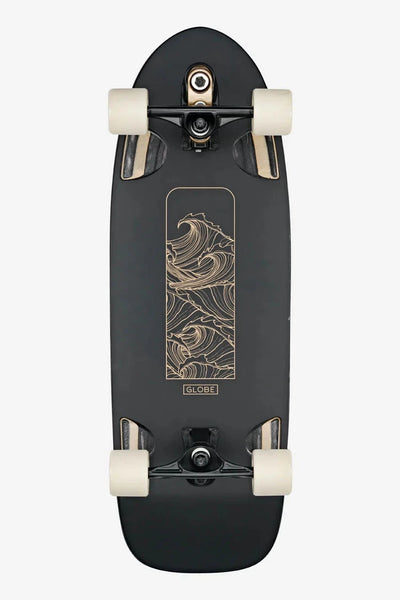 Walrus Surf/Skate Cruiser - Black/Peaking Skateboards Globe 