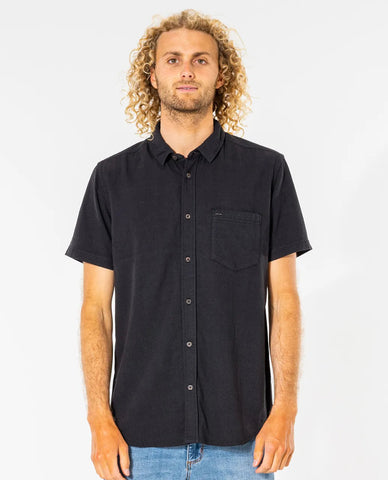 Washed Short Sleeve Shirt - Washed Black Men's Shirts & Polos Rip Curl S 