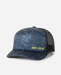 Weekend Trucker Cap - Black/Lime Unisex Hats Rip Curl 