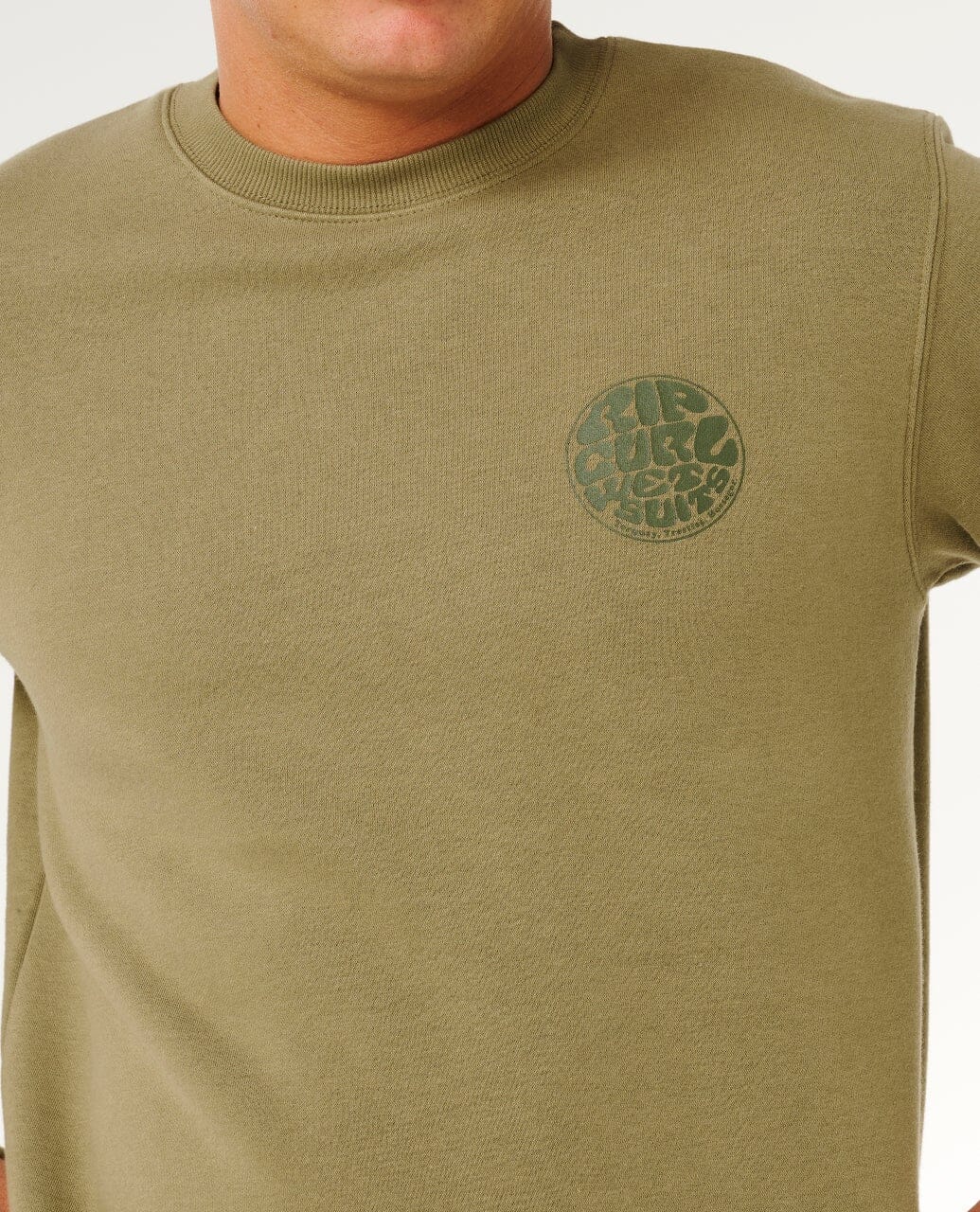 Wetsuit Icon Crew - Surplus Green Men's Hoodies & Sweatshirts Rip Curl 