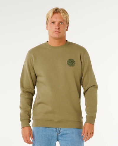 Wetsuit Icon Crew - Surplus Green Men's Hoodies & Sweatshirts Rip Curl S 