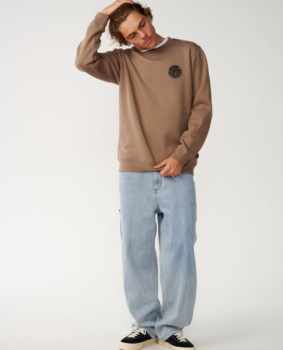Wetsuit Icon Crew - Walnut Men's Hoodies & Sweatshirts Rip Curl 