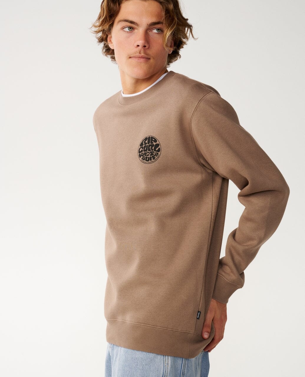 Wetsuit Icon Crew - Walnut Men's Hoodies & Sweatshirts Rip Curl S 