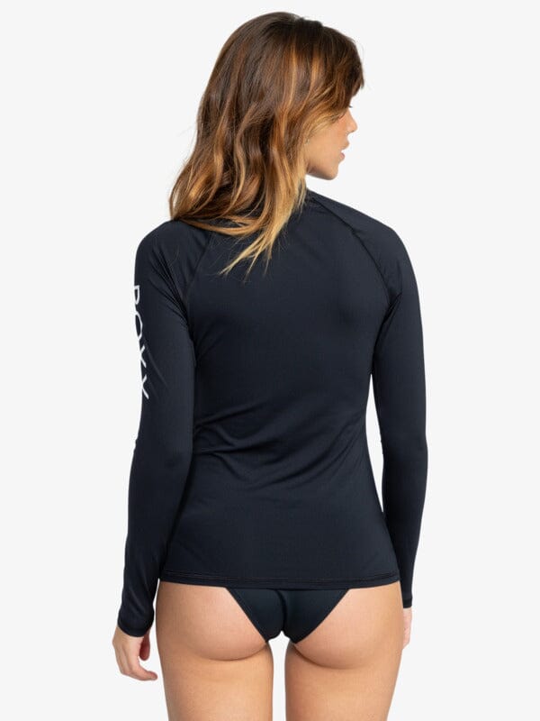 Whole Hearted Long Sleeve Rash Vest - Anthracite Women's Rash Vests/Neoprene Tops Roxy 