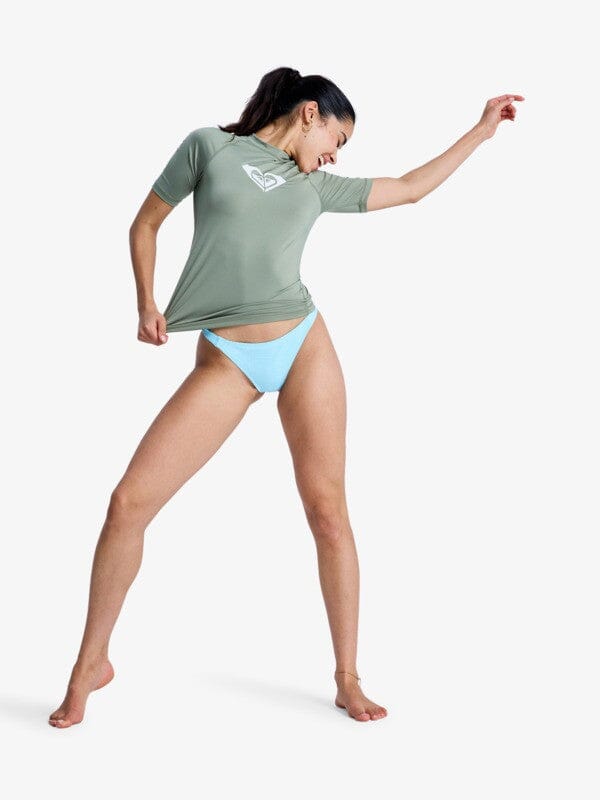 Whole Hearted - Oil Green Women's Rash Vests/Neoprene Tops Roxy 