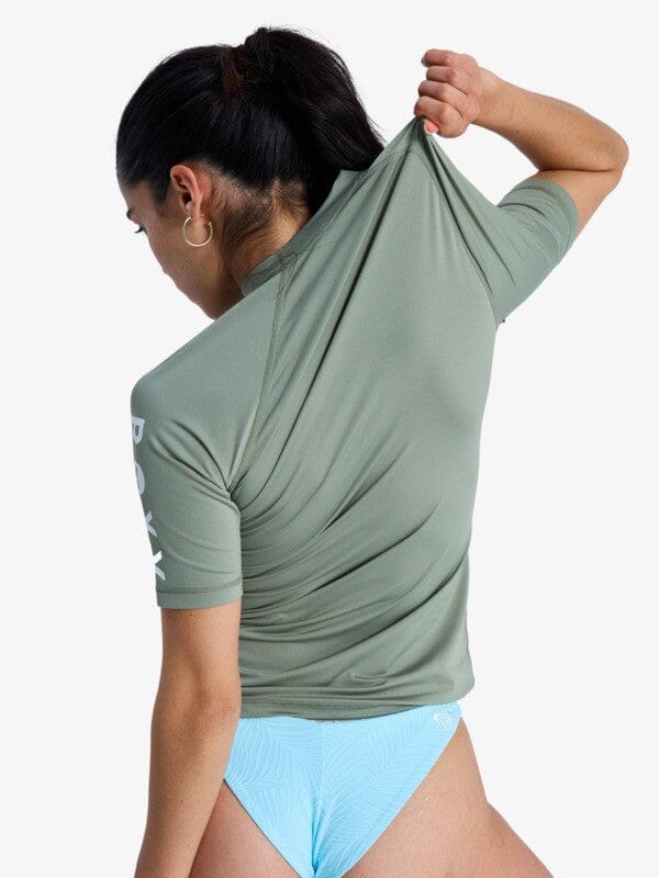 Whole Hearted - Oil Green Women's Rash Vests/Neoprene Tops Roxy 