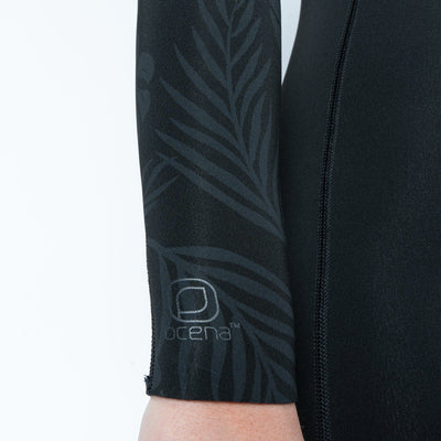 Women’s Axis Long Sleeve 2mm Wetsuit - Black Palm Print Women's wetsuits Xcel 