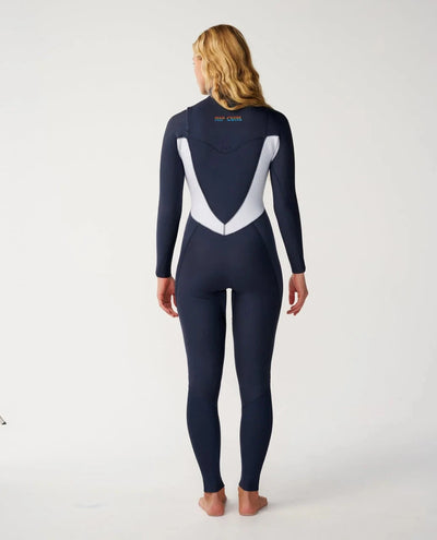 Womens Dawn Patrol 5/4 GB Chest Zip Wetsuit - Slate (2026/27) Women's wetsuits Rip Curl Women 