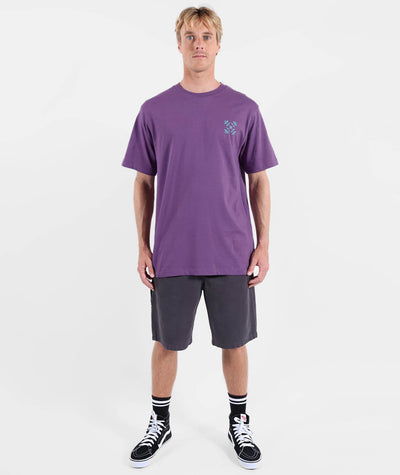 Woozy Tee - Purple Men's T-Shirts & Vests Oxbow 