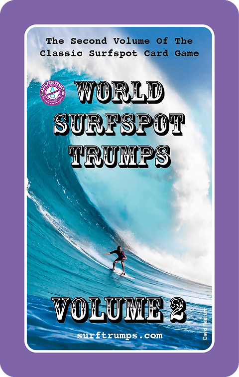 World Surf Spot Trumps Accessories World Surfspot Trumps Vol 2 