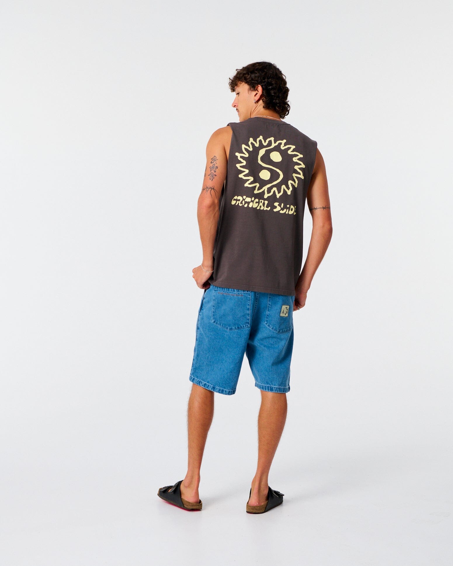 Yin Yang Muscle Tee - Phantom Men's T-Shirts & Vests TCSS 