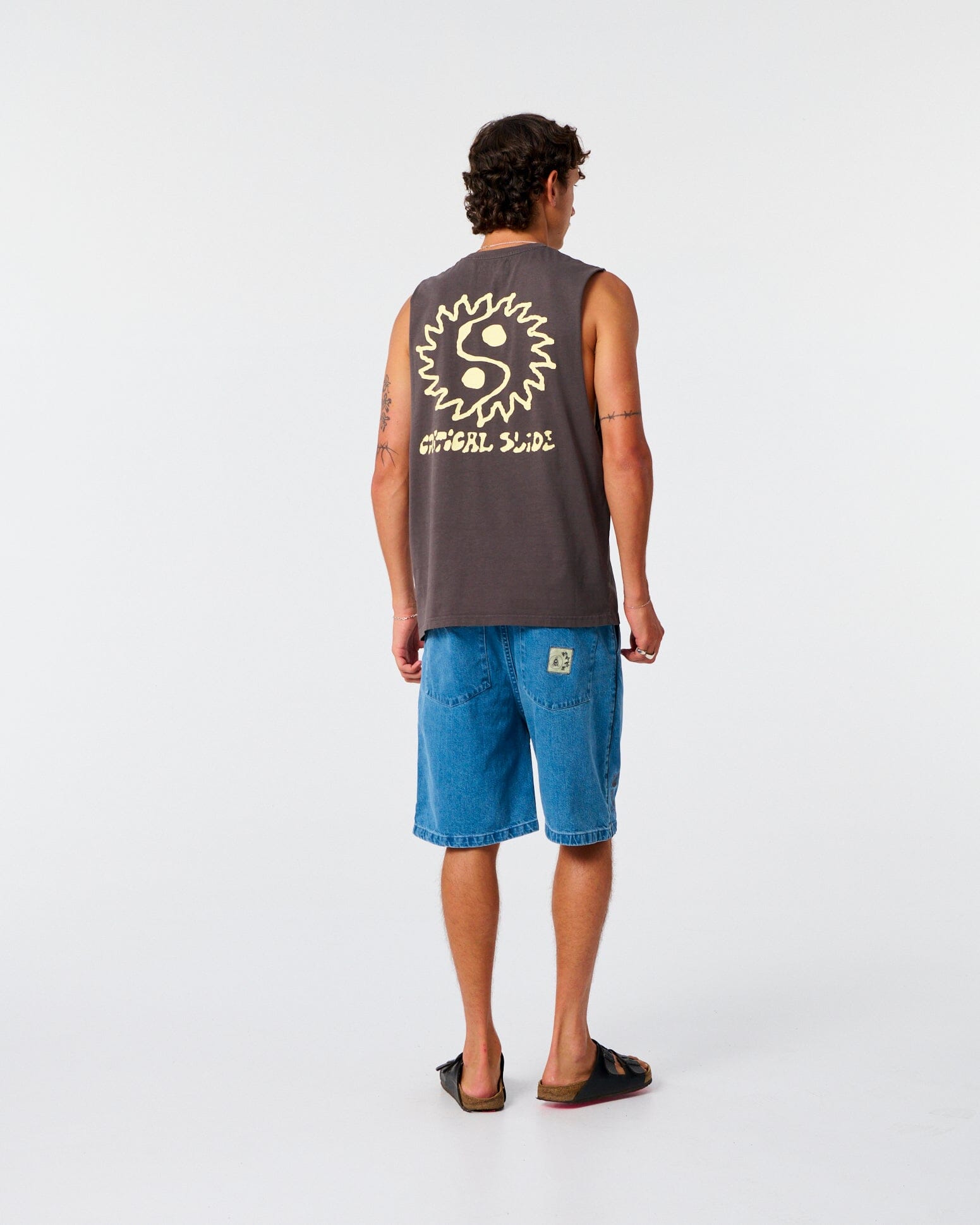 Yin Yang Muscle Tee - Phantom Men's T-Shirts & Vests TCSS 
