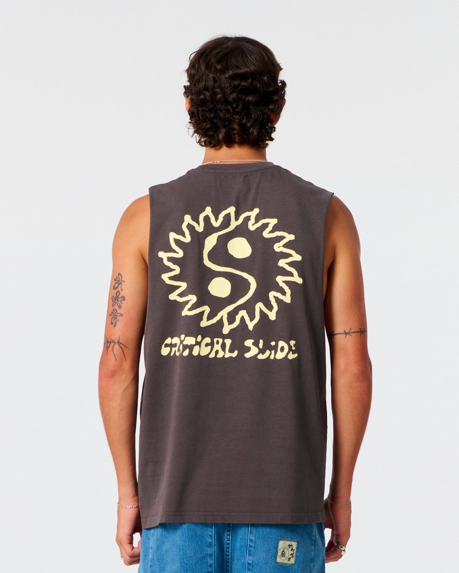 Yin Yang Muscle Tee - Phantom Men's T-Shirts & Vests TCSS S 