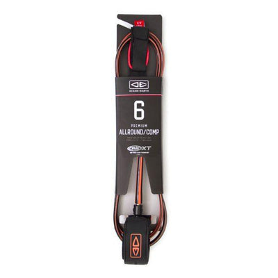6' Premium One XT Leashes Ocean & Earth Coral 