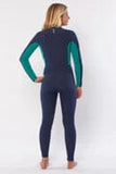 7 Seas 4/3mm Chest Zip - Navy/Green (2021/22) Women's wetsuits Sisstrevolution 