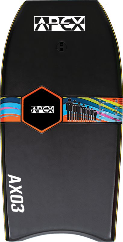 Apex AX03 42",44" & 45.5" Bodyboards Alder 44" Black 