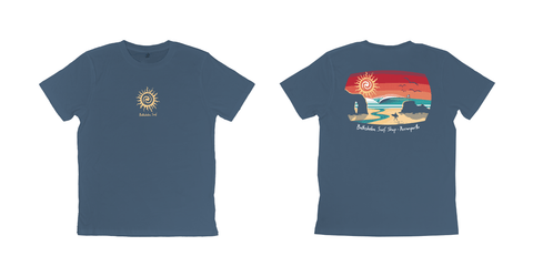 Bathsheba Surf Laurie McCall Landscape T-Shirt - Denim T-Shirts Bathsheba Surf S 