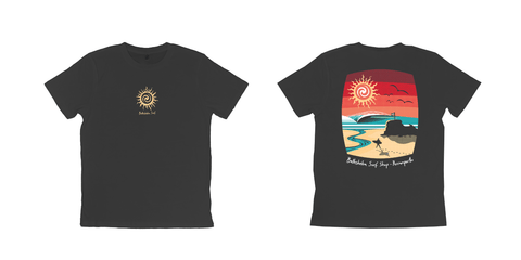 Bathsheba Surf Laurie McCall Portrait T-Shirt - Ash Black T-Shirts Bathsheba Surf S 