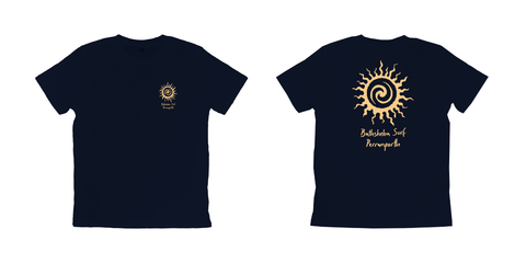 Bathsheba Surf Sun Logo T-Shirt - Navy T-Shirts Bathsheba Surf S 