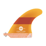California Side Bites (FCS Compatible Twin Tab) Fins Koalition Orange Stripe 