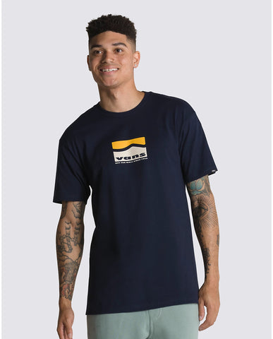 Center Sidestripe Tee - Navy Men's T-Shirts & Vests Vans S 