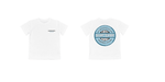 Cool Water Kid's T-Shirt - White (Blue Logo) Children's Tees Bathsheba Surf 7-8 