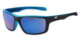 DD Axle-Satin Black Crystal Blue-Grey|Blue Mirror Polarised Sunglasses Dirty Dogs 