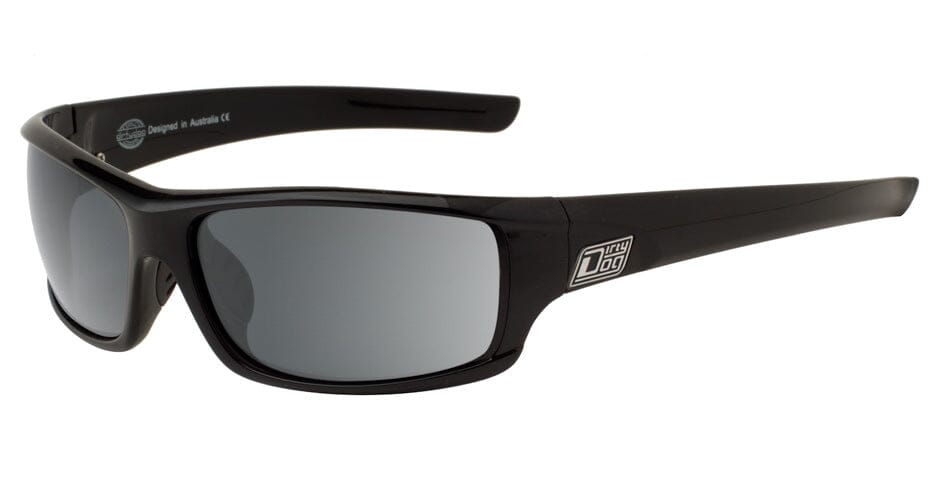 DD Clank - Black/Grey Polarised Sunglasses Dirty Dogs 