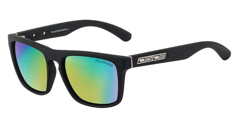 DD Monza-Black-Green|Blue Mirror Polarised Sunglasses Dirty Dogs 