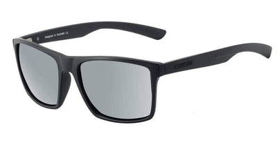 DD Volcano-Satin Black-Grey|Silver Mirror Polarised Sunglasses Dirty Dogs 