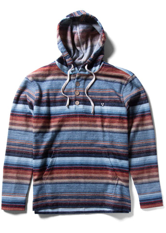 Descanso Hooded Popover - Storm Blue Men's Hoodies & Sweatshirts Vissla Large 