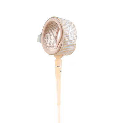 FCS 9' Essential Series Longboard Leash (Ankle) Leashes FCS Almond/Cream 